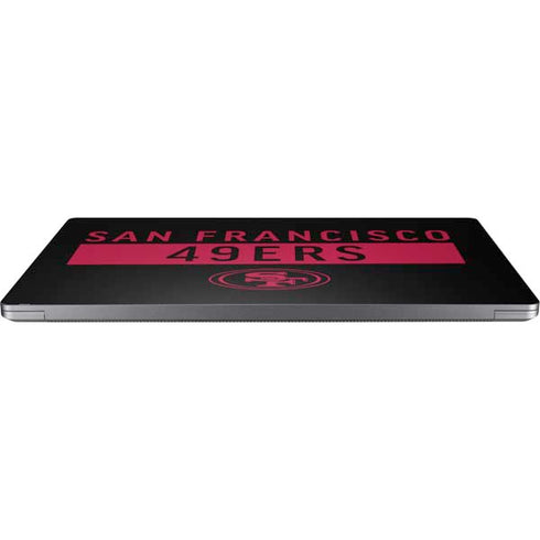 NFL San Francisco 49ers Black Performance Series Universal Laptop 16in (13 x 9.4in) Skin
