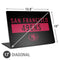 NFL San Francisco 49ers Black Performance Series Universal Laptop 17in (13.8 x 10in) Skin