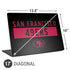 NFL San Francisco 49ers Black Performance Series Universal Laptop 17in (13.8 x 10in) Skin