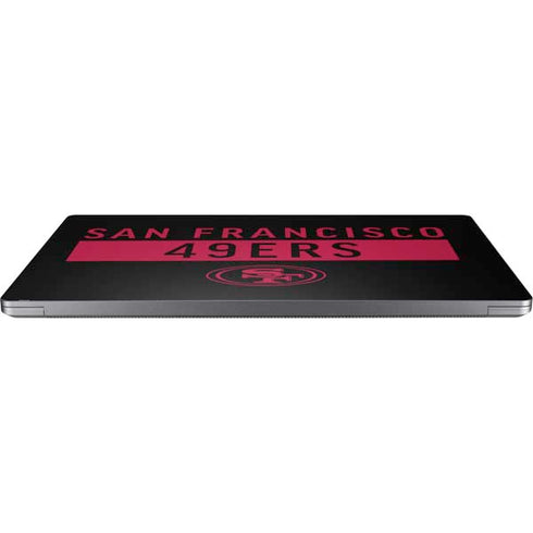 NFL San Francisco 49ers Black Performance Series Universal Laptop 17in (13.8 x 10in) Skin