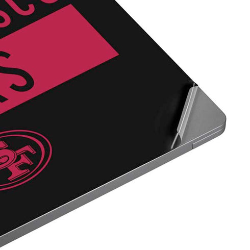 NFL San Francisco 49ers Black Performance Series Universal Laptop 17in (13.8 x 10in) Skin