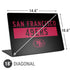 NFL San Francisco 49ers Black Performance Series Universal Laptop 18in (14.6 x 10.6in) Skin