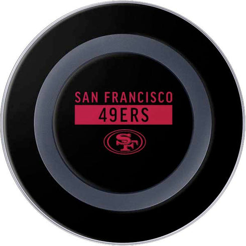 NFL San Francisco 49ers Black Performance Series Wireless Charger Skin