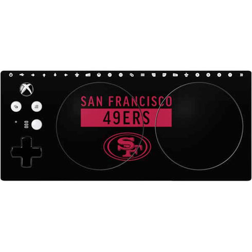 NFL San Francisco 49ers Black Performance Series Xbox Adaptive Controller Skin