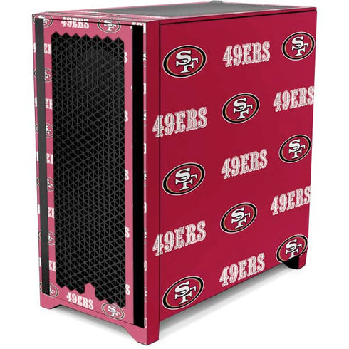 NFL San Francisco 49ers Blitz Series Corsair 4000D Tempered Glass Mid-Tower ATX Case Skin