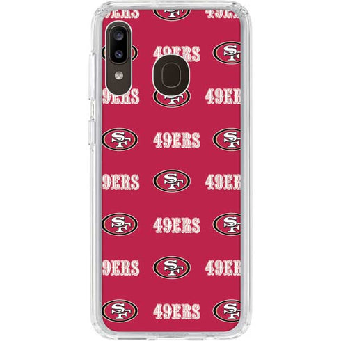 NFL San Francisco 49ers Blitz Series Galaxy A20 Clear Case
