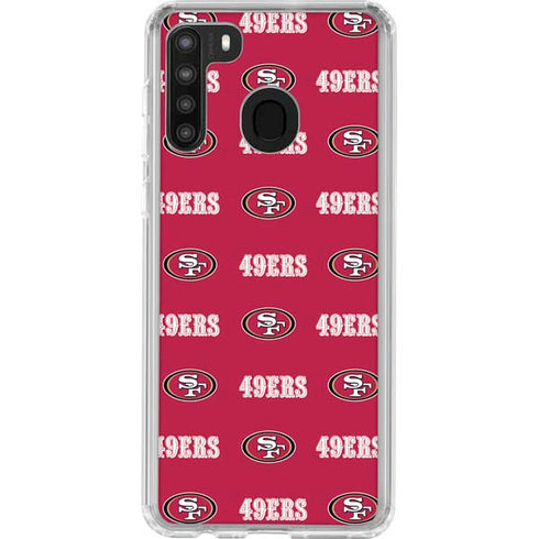 NFL San Francisco 49ers Blitz Series Galaxy A21 Clear Case