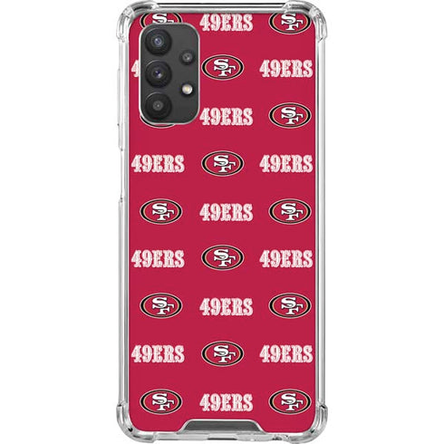 NFL San Francisco 49ers Blitz Series Galaxy A32 5G Clear Case