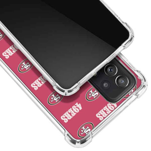 NFL San Francisco 49ers Blitz Series Galaxy A52 5G Clear Case