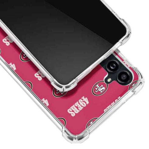 NFL San Francisco 49ers Blitz Series Galaxy A54 5G Clear Case