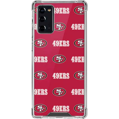 NFL San Francisco 49ers Blitz Series Galaxy Note20 5G Clear Case