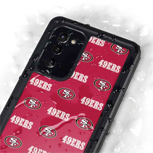 NFL San Francisco 49ers Blitz Series Galaxy Note20 5G Waterproof Case