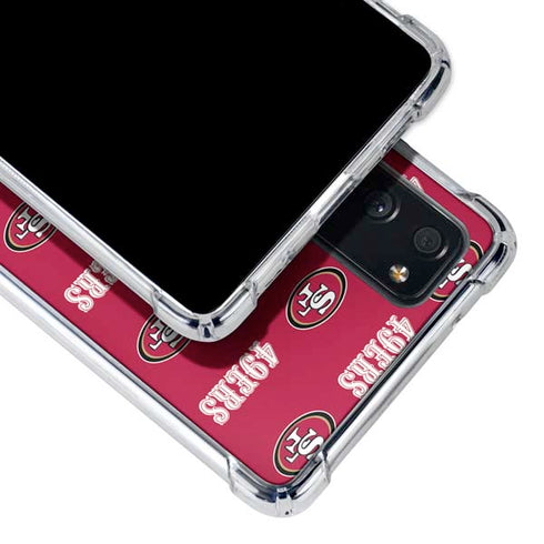 NFL San Francisco 49ers Blitz Series Galaxy S20 FE Clear Case