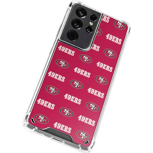 NFL San Francisco 49ers Blitz Series Galaxy S21 Ultra 5G Clear Case