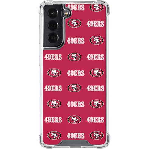 NFL San Francisco 49ers Blitz Series Galaxy S22 Clear Case