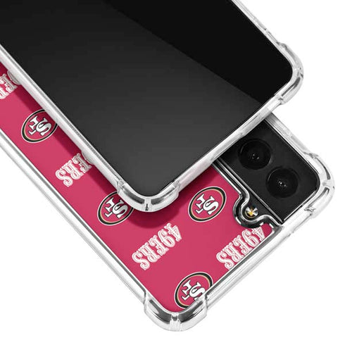 NFL San Francisco 49ers Blitz Series Galaxy S22 Plus Clear Case