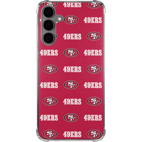 NFL San Francisco 49ers Blitz Series Galaxy S24 Plus Clear Case