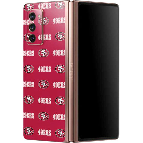 NFL San Francisco 49ers Blitz Series Galaxy Z Fold2 5G Skin