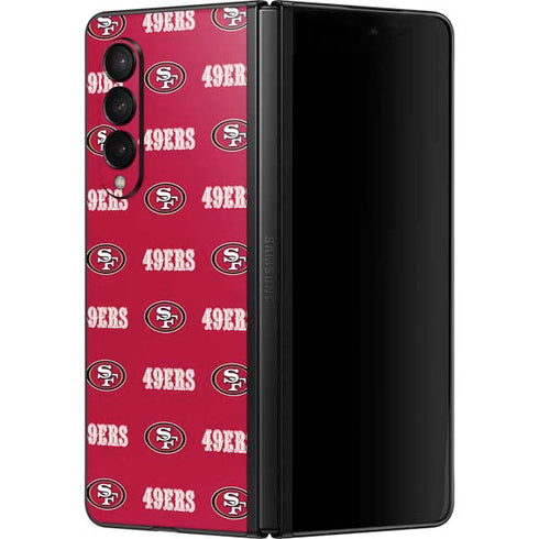 NFL San Francisco 49ers Blitz Series Galaxy Z Fold3 5G Skin