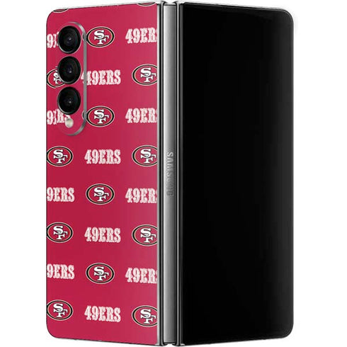 NFL San Francisco 49ers Blitz Series Galaxy Z Fold4 5G Skin