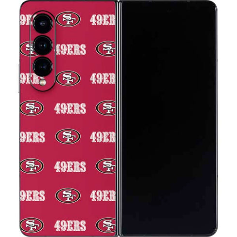 NFL San Francisco 49ers Blitz Series Galaxy Z Fold4 5G Skin
