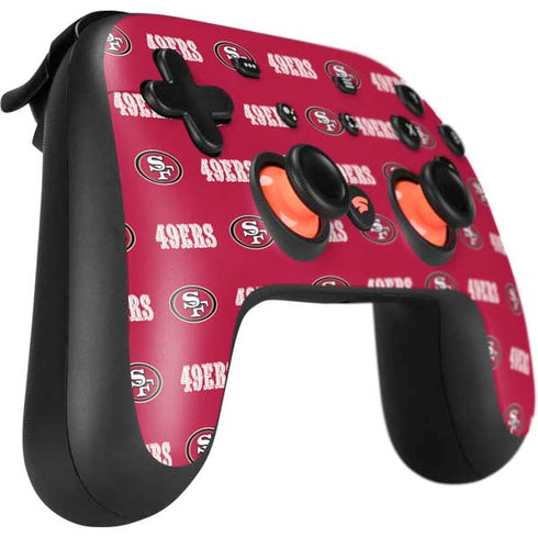 NFL San Francisco 49ers Blitz Series Google Stadia Controller Skin