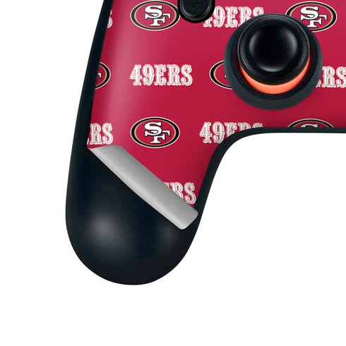 NFL San Francisco 49ers Blitz Series Google Stadia Controller Skin