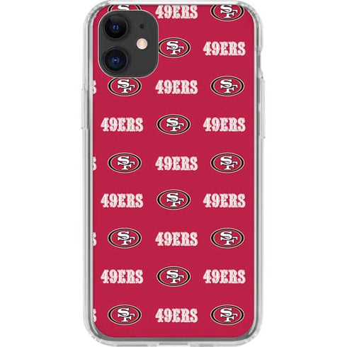 NFL San Francisco 49ers Blitz Series iPhone 11 Clear Case