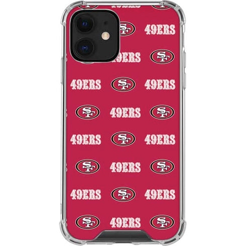 NFL San Francisco 49ers Blitz Series iPhone 12 Clear Case