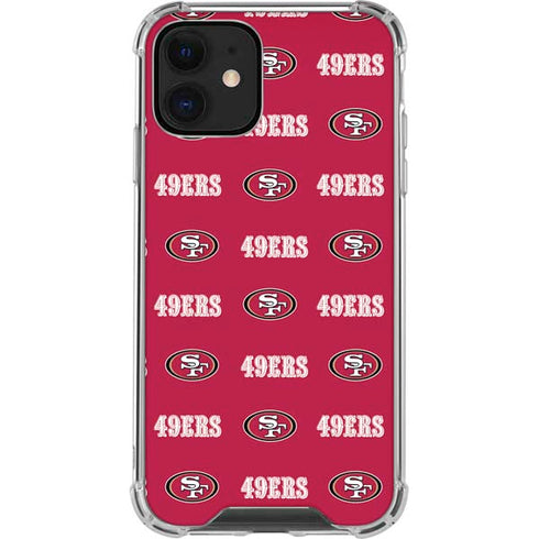 NFL San Francisco 49ers Blitz Series iPhone 12 Mini Clear Case