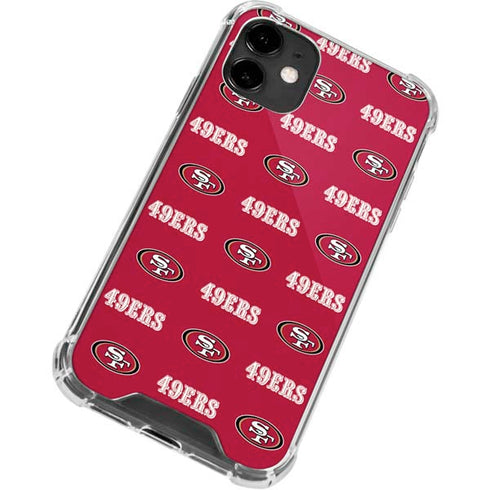 NFL San Francisco 49ers Blitz Series iPhone 12 Mini Clear Case