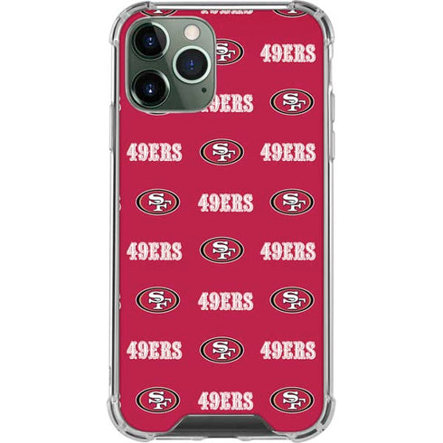 NFL San Francisco 49ers Blitz Series iPhone 12 Pro Clear Case