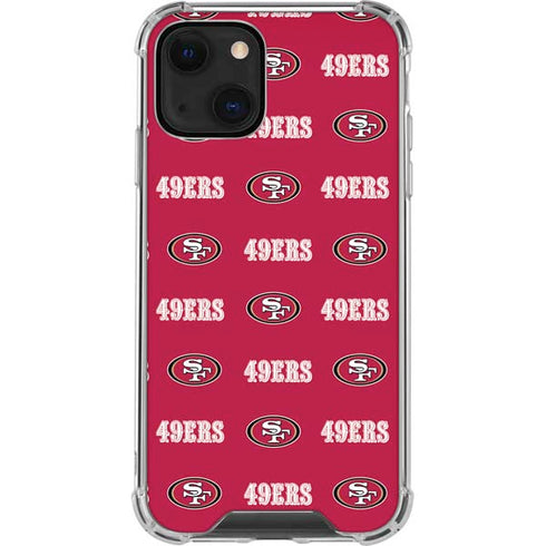 NFL San Francisco 49ers Blitz Series iPhone 13 Clear Case