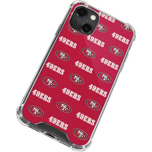 NFL San Francisco 49ers Blitz Series iPhone 13 Mini Clear Case