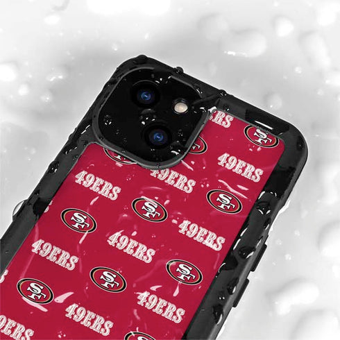 NFL San Francisco 49ers Blitz Series iPhone 13 Mini Waterproof Case
