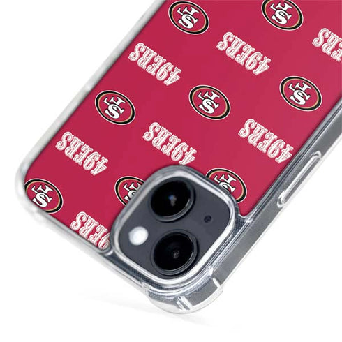 NFL San Francisco 49ers Blitz Series iPhone 15 Plus MagSafe Case