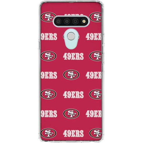 NFL San Francisco 49ers Blitz Series LG Stylo 6 Clear Case