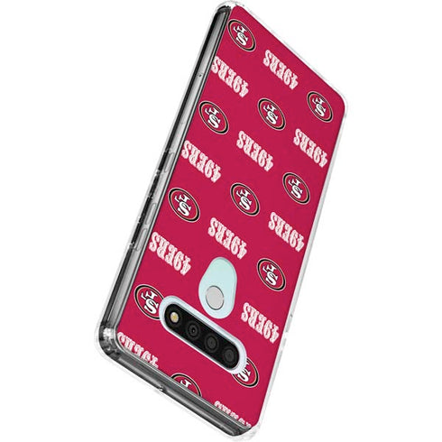 NFL San Francisco 49ers Blitz Series LG Stylo 6 Clear Case