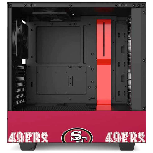 NFL San Francisco 49ers Blitz Series NZXT H510 Compact ATX Mid-Tower Case Skin