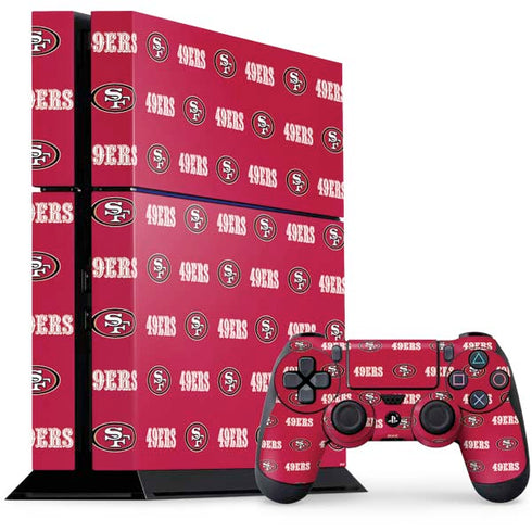 NFL San Francisco 49ers Blitz Series PS4 Console and Controller Bundle Skin
