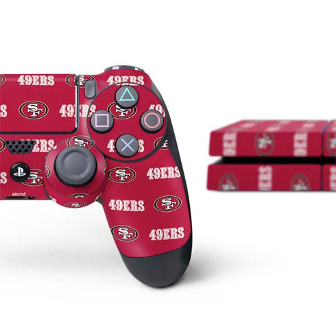 NFL San Francisco 49ers Blitz Series PS4 Console and Controller Bundle Skin