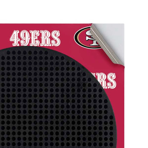 NFL San Francisco 49ers Blitz Series Xbox Series S Console Skin