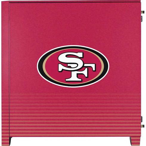 NFL San Francisco 49ers Breakaway Corsair 4000D Tempered Glass Mid-Tower ATX Case Skin