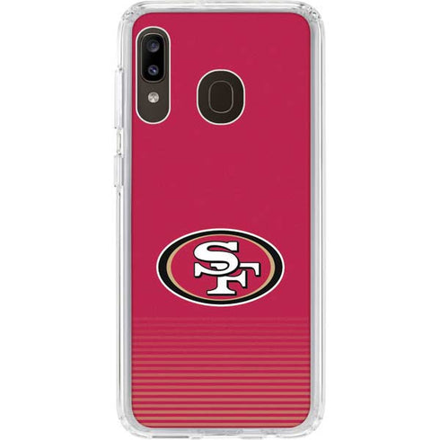 NFL San Francisco 49ers Breakaway Galaxy A20 Clear Case