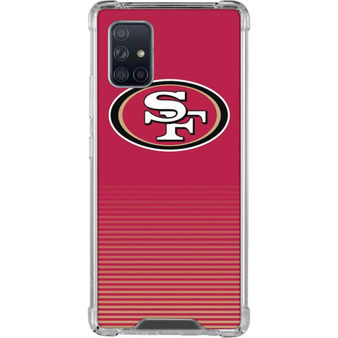 NFL San Francisco 49ers Breakaway Galaxy A71 5G Clear Case