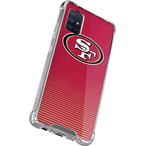 NFL San Francisco 49ers Breakaway Galaxy A71 5G Clear Case