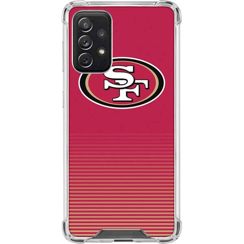 NFL San Francisco 49ers Breakaway Galaxy A72 5G Clear Case