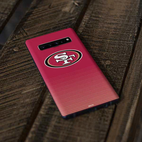 NFL San Francisco 49ers Breakaway Galaxy S10 Plus Skin