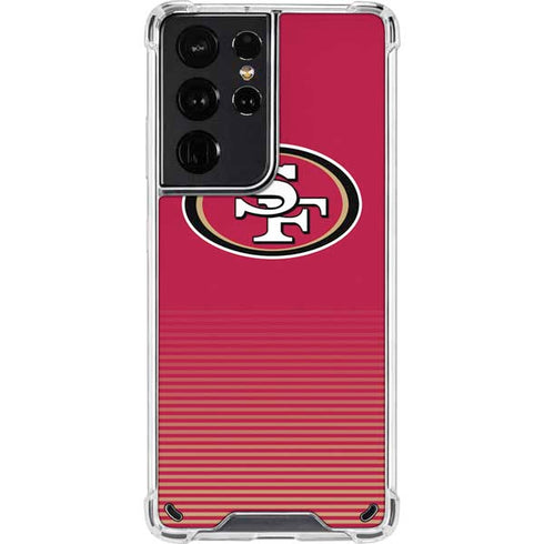 NFL San Francisco 49ers Breakaway Galaxy S21 Ultra 5G Clear Case