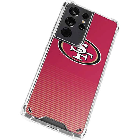 NFL San Francisco 49ers Breakaway Galaxy S21 Ultra 5G Clear Case